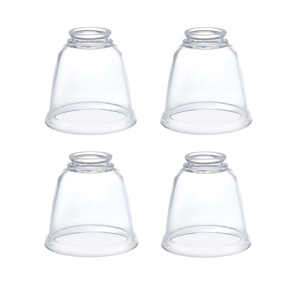Aspen Creative 23127-4 Contemporary Clear Ceiling Fan Replacement Glass Shade,