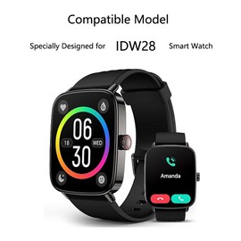 Futanwei for Tensky Smart Watch IDW28 Screen Protector 1.85" [5 Pack] HD Clear Soft PET Film [Anti-Fingerprint] [Anti-Scratch] [Bubble Free] [Case Friendly] Compatible for Tensky Smartwatch IDW28