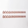 CloudTrip 30 Uñas Postizas Almendradas a Presión - Uñas de