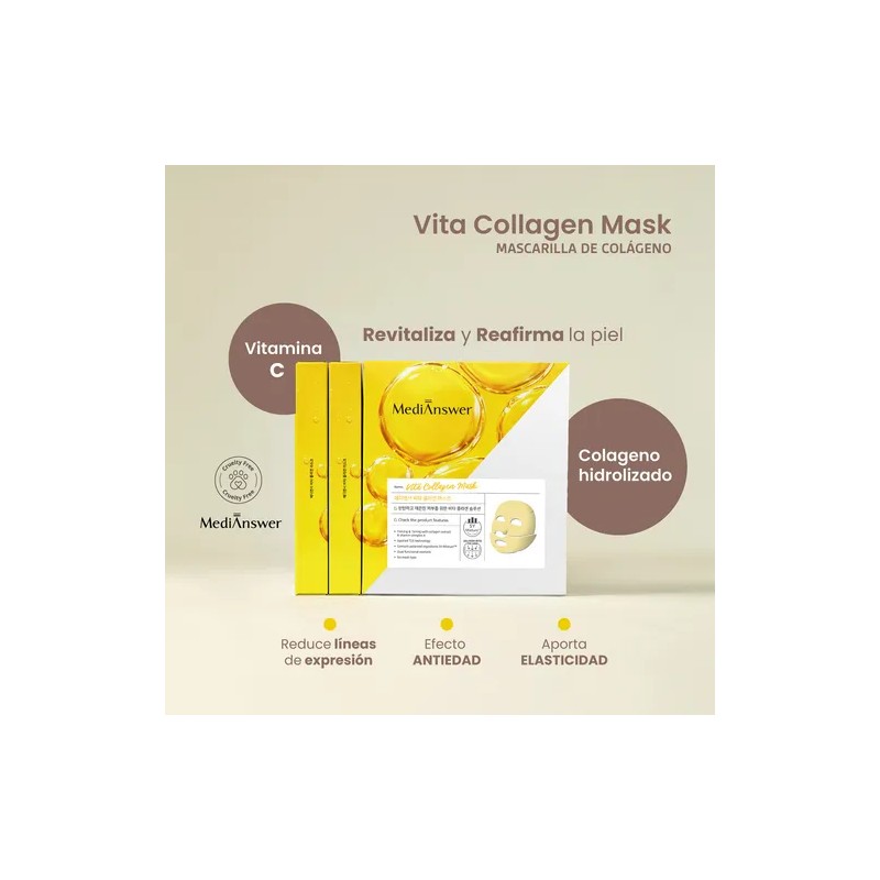 Mascarilla Coreana Vita Colageno, Medianswer 37g
