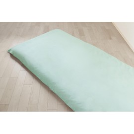 Japanese Futon Cover, Single, 100% Cotton, Light Blue Green, Antibacterial, Odor Resistant, Hotel Specifications