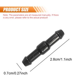 UHANBUT 20PCS Windshield Washer Hose Connectors, 2-Way I-Type Tube Pipe Fitting & Wiper Hose Adapter, Universal Windshield Wiper Hoses Connector Splitter Replacement for Car Washer Nozzle