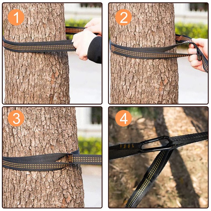 Hammock Straps 2 Pack 2.8M Outdoor Camping Hammock Tree Accessories
