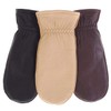 Pratt and Hart Snowfall Women’s Deerskin Leather Mittens with Finger