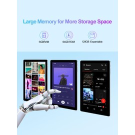 ATMPC 10 inch Tablet, Android Tablet, 6GB RAM 64GB ROM, 512GB Expandable, Quad-Core Processor, 1280x800 IPS HD Touch Screen Tablets, WiFi 6, Dual Camera, BT 5.2, 6000mAh Battery