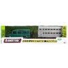 NEW 4X4 GREEN/ RED LAND ROVER CAR WITH SILVER LIVESTOCK