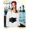 Women Pirate Costume Dress with Corset Accessories Long Sleeve Romper
