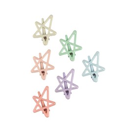 Colorful Star Hair Clips for Women Metal Snap Hair Clips Star Hair Barrette Non Slip Star Hair Clips Colorful Metal Star Hair Jaw Clip for Daily