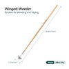 Berry&Bird Triangle Hoe, 60'' Winged Weeder Garden Hoes with Long