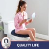 Microfiber Elongated Toilet Seat Cover 19.5"x 15" Machine Washable