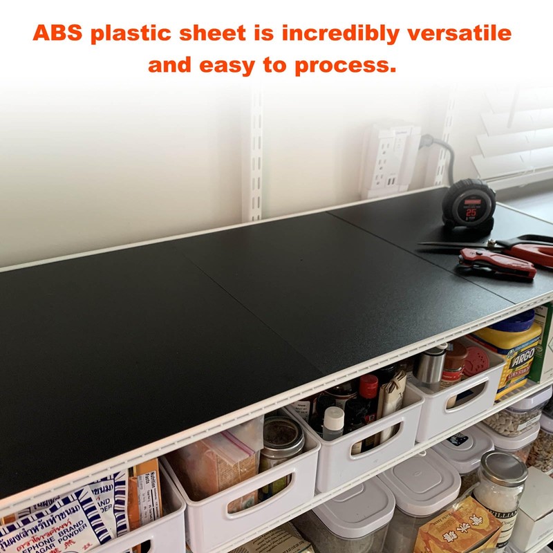 ABS Plastic Sheet 1/16 Inch Thick Black Plastic Sheet 16"x