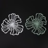 5PCS Metal Flower Wall Decor Iron Wall Art White Green