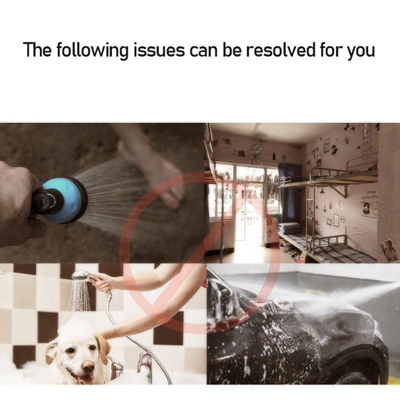 Portable Shower Camping Outdoor Shower Handheld Electric Shower Battery Powered