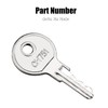 CH751 RV Keys for RV Campers Cabinets Push Locks, 12-Pack
