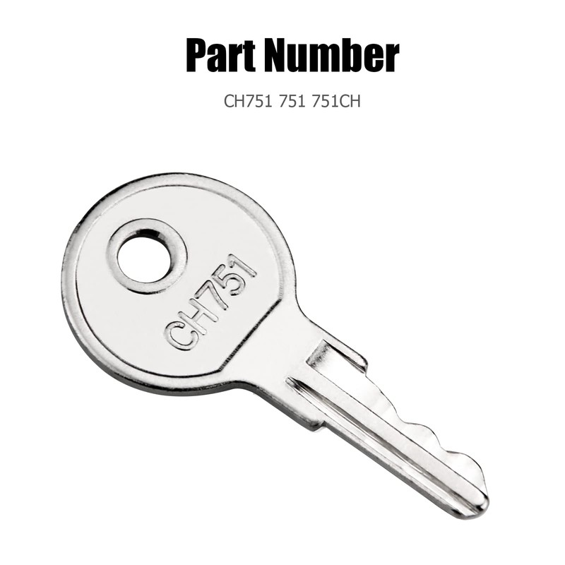 CH751 RV Keys for RV Campers Cabinets Push Locks, 12-Pack