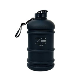 Two B 2.2L Large Water Bottle – Matte Black, BPA-Free, Leakproof Gym Jug with Carry Strap – Reusable Sports Water Bottle for Men & Women, Fitness, Outdoor, Travel Best for Gift