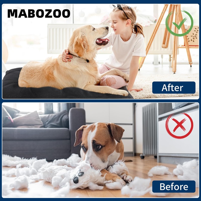 MABOZOO Dog Bed, Indestructible Chew Proof Pet Bed Mat, Durable