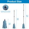 KeFanta Mops for Floor Cleaning,One Mop Handle with 2 Blue