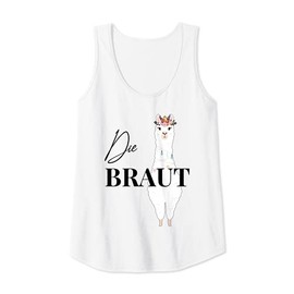 Women's Bride to Be Lama Alpaca Engagement Bridal JGA Tank Top