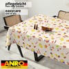 ANRO Oilcloth Tablecloth, Washable, Oilcloth, Garden Tablecloth, Outdoor, Indoor, 100