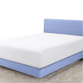 Sunshine Comforts Egyptian Cotton Fitted Sheets Breathable, Anti Wrinkle 40cm Deep Pocket 200 Thread Count Bed Sheets Double Bedding & Linen- White Bedding Double 135 X 190 CM