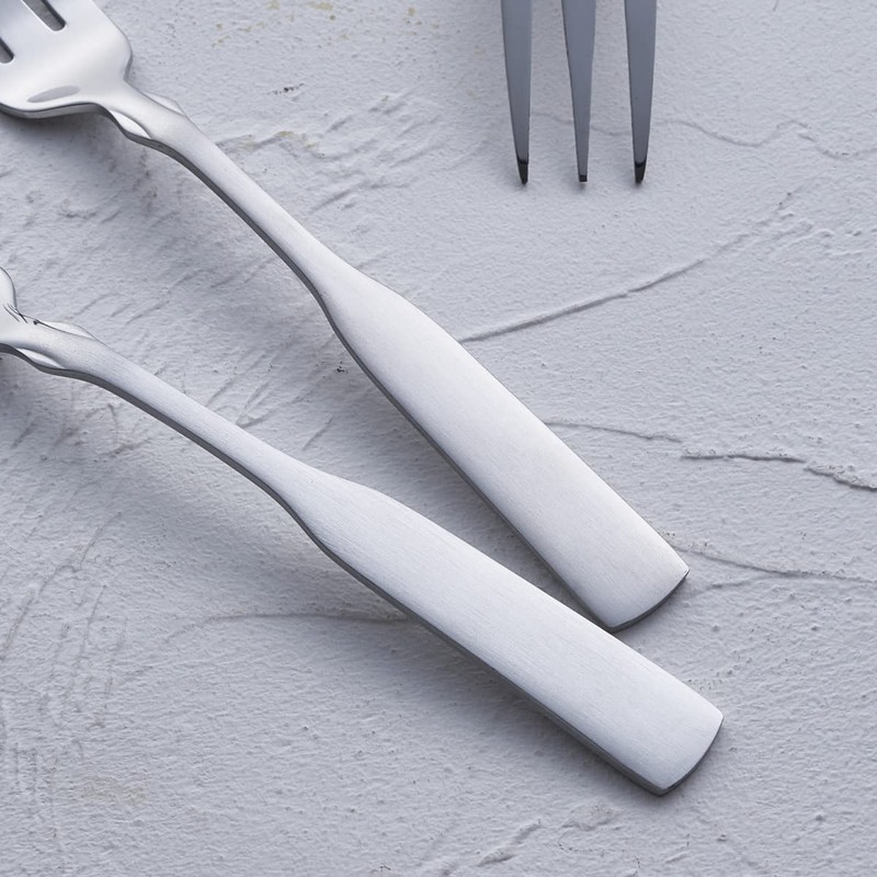 FULLYWARE 3-Tine Fork, Stainless Steel 7.6” Dinner Silverware Fork, Metal