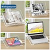 Acrylic Book Stand for Reading,Portable Book Page Holder,Adjustable Display Stands