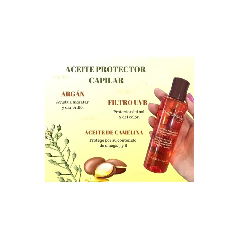 Óleo Capilar Aceite Protector De Color Terramar 98mls