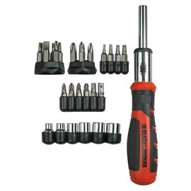 Black + Decker BDHT0 – 62130 Ratchet Screwdriver with Inserts