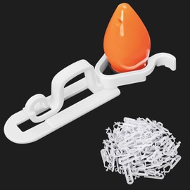 EBaokuup 120 Pcs Christmas Light Clips,Waterproof Gutter Light Hooks of Outside String Lights C7,C9 and Mini Lights,All in One Roof Light Hangers for Christmas Gutters,Shingles,Fence,Roof