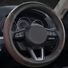 GIANT PANDA PU Leather Steering Wheel Cover Compatible with Renault