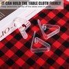 16pcs Plastic Table Cloth Clips, Clear Tablecloth Clips, Table Cloth