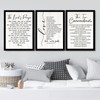 Christian Wall Art Set of 3, Bible Wood Prints -