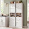 67" H Tall Bathroom Storage Cabinet with 2 Barn Doors
