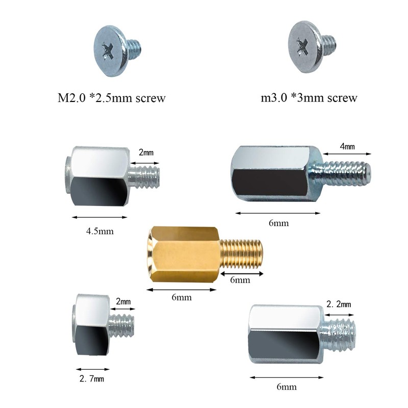 PCIe NVMe M.2 SSD Mounting Screws Kit for Asus Gigabyte