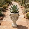 Griffin & Cherub Resin Urn Planter - Stone-Effect Finish, Renaissance