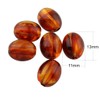 Amber Beads, Artificial Resin, Fire Amber, 13 x 11 mm,