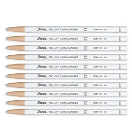 Peel-Off China Marker 164T White, 10 Markers Per Order (02060)