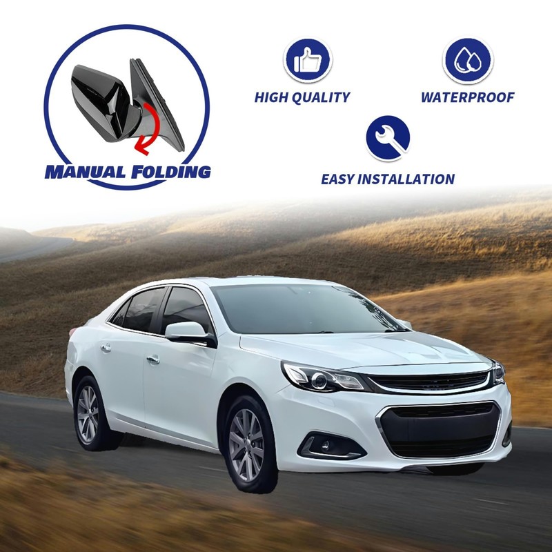 Passenger Side View Mirror Compatible With Chevy Malibu 2016-2021 3