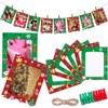 Janlaugh 100 Pcs Christmas Paper Picture Frames 4 x 6