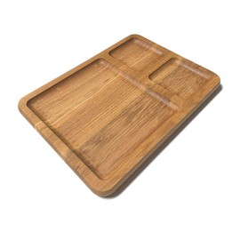Waldmeister - Robust 2 in 1 Serving and Chopping Board Made of Solid Oak - Large Board - Breakfast Board - Bread Board - Serving Board - Kitchen Board - Perfect for Your Kitchen