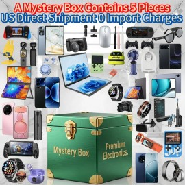 Include 5 Pieces Lucky Mystery Box Mobile Phone Surprise With Random 5G Smartphone Smart Watch Earphone Smart Glasses Giftcolor: 1 Blind Box with 5 Items (Multi)
