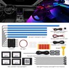 Acrylic Interior Car LED Strip Light with Wireless APP, RGB