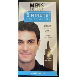 6pk Men's Select Hair Color Dye 5 minute Dark Brown