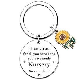 QMVMV Thank You Gift For Teacher Teaching Assistant Leaving Nursery School Keyring Keychain Gift