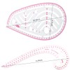 Evenwils Sewing Ruler Tool Set (4 Pcs) - Metric Ruler
