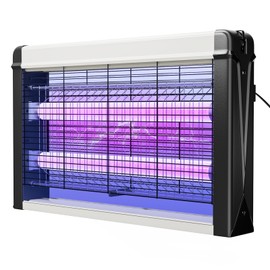 Bug Zapper Plug in with Cord,Electric 4200V High-Voltage Fly Zapper,Mosquito Zapper with UV Light,Wide 360-Degree Coverage Mosquito Killer for Home Office Patio Garden