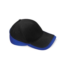 Beechfield Unisex's B171.BRO-BLK-WHI Teamwear Competition Cap, Bright Royal/Black/White, One Size