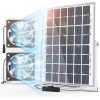 SOLPERK 10W Solar Exhaust Fan for Greenhouse & Chicken Coop