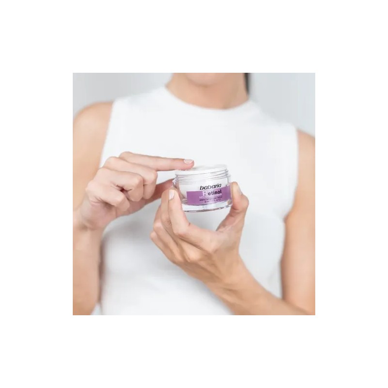 Babaria Crema Facial Antiarrugas con Retinol, Todo Tipo de Piel,